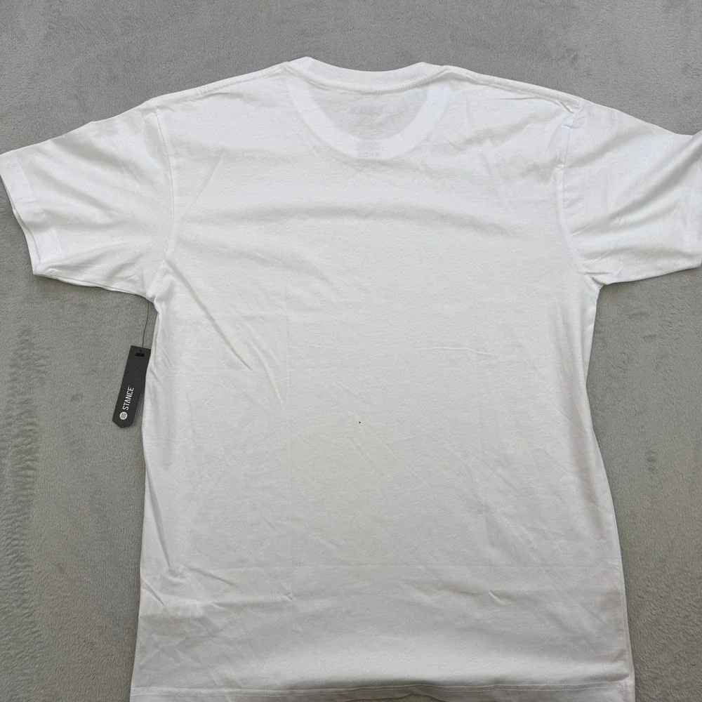 Stance‎ The Crew T Shirt Mens Large White Small Logo Graphic Stitched Different